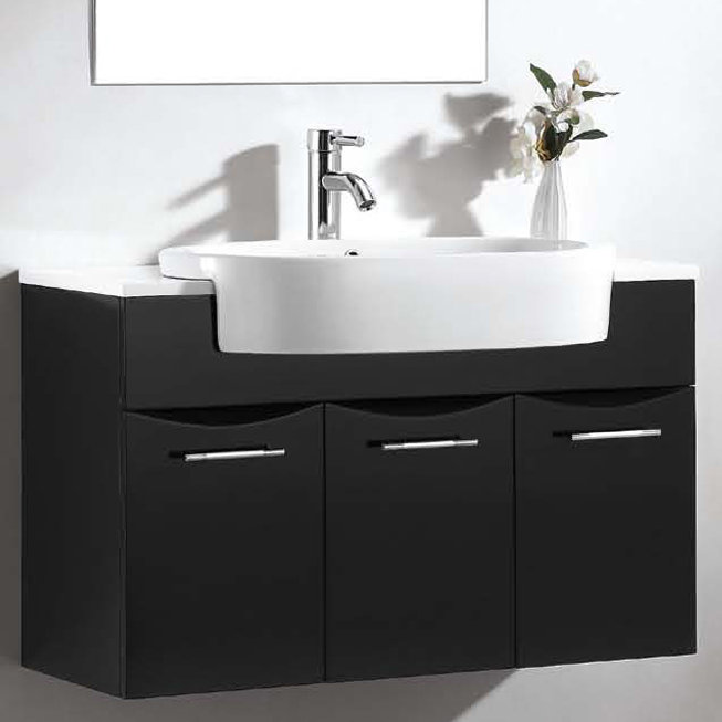 Brizendine 34" WallMounted Single Bathroom Vanity Set with Mirror
